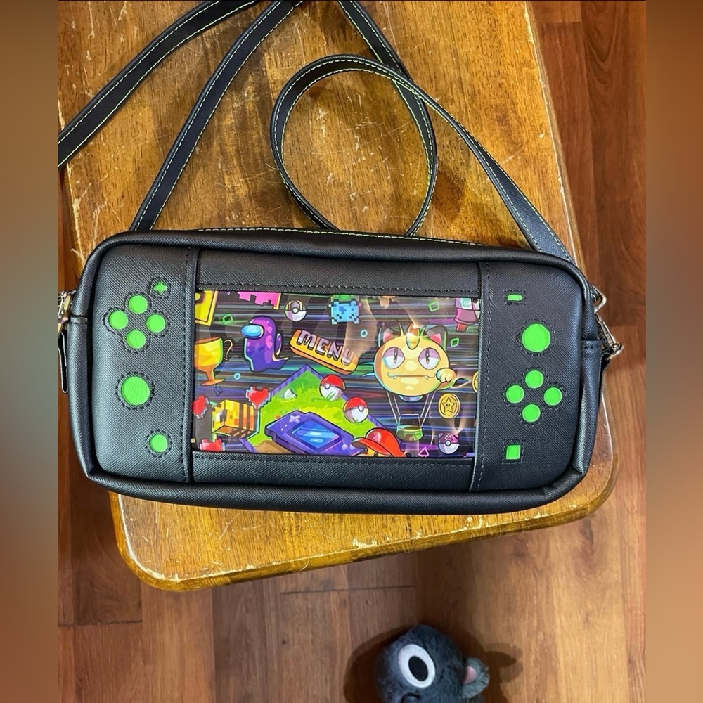 Game over/ Nintendo switch themed crossbody purse